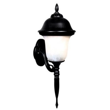 SPECIAL LITE PRODUCTS Special Lite Products F-3994-BLK-SG Glenn Aire Large Chain Pendent Light with Clear Seedy Glass; Black F-3994-BLK-SG